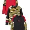 Next Kinder 3 PACK - Langarmshirt - Red Green