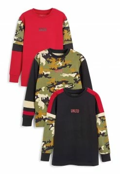 Next Kinder 3 PACK - Langarmshirt - Red Green