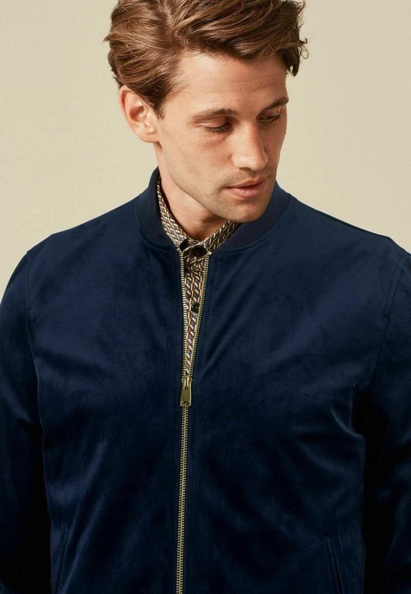 Next Herren Bomberjacke - Dark Blue – Bild 4