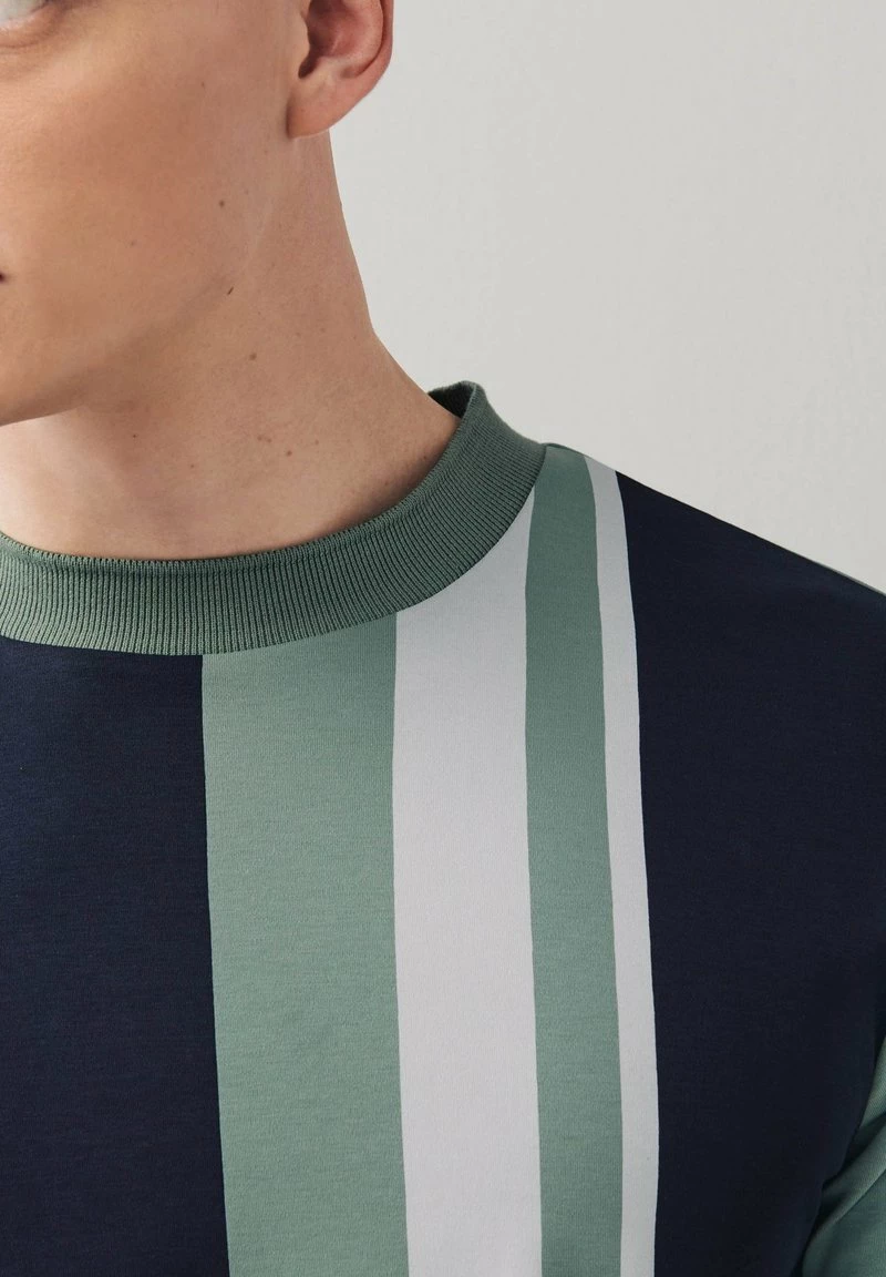 Next Herren T-Shirt Print - Green Navy Blue Vertical – Bild 3