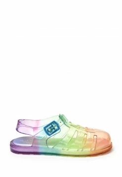 Next Kinder CUSHIONED FOOTBED JELLY - Riemensandalette - Rainbow/red