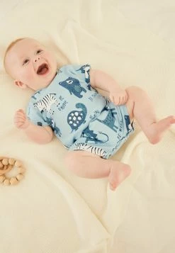 Next 3 PACK - Jumpsuit - Blue Lion Print | Kinder