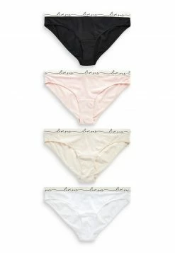 Next Damen 4 PACK - Slip - Cream Black Pink White