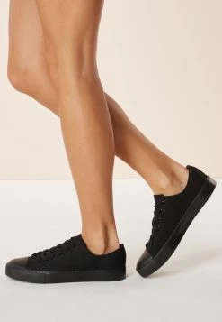 Damen MORRIS & CO. AT NEXT BASEBALL CANVAS TRAINERS - Sneaker Low - Black