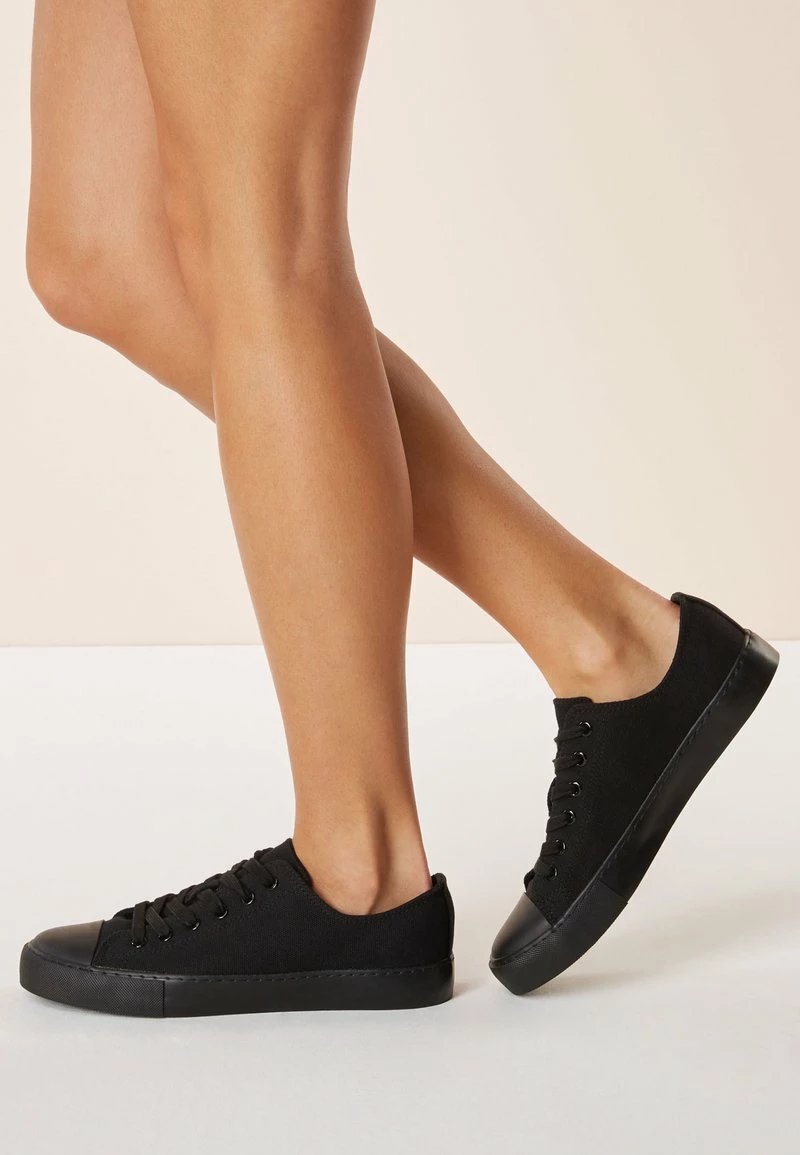 Damen MORRIS & CO. AT NEXT BASEBALL CANVAS TRAINERS - Sneaker Low - Black
