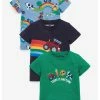 Next Kinder 3 PACK - T-Shirt Print - Mottled Light Blue