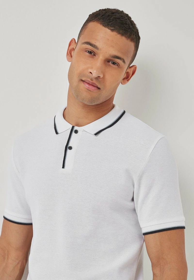 Next Herren TIPPED - Poloshirt - White – Bild 3