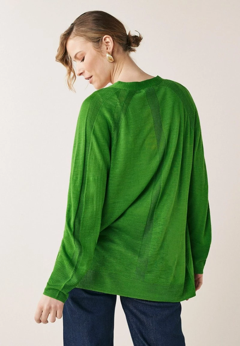 Next Damen LONGLINE - Strickjacke - Green – Bild 2