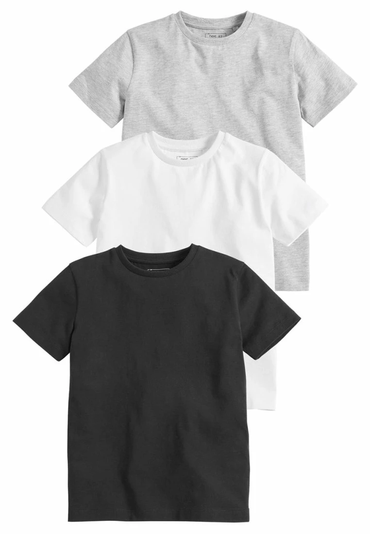 Next Unisex 3 PACK - T-Shirt Basic - White