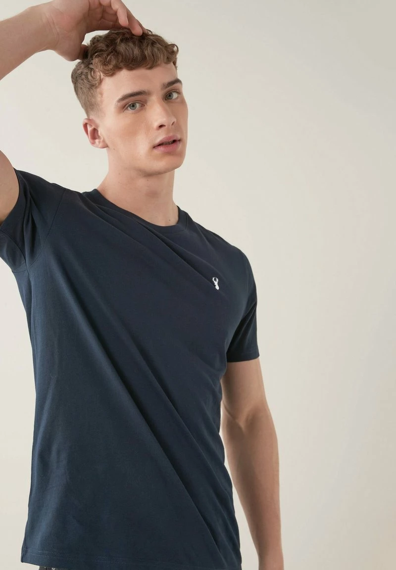 Next CREW NECK REGULAR FIT STAG 5 PACK - T-Shirt Basic - Blue | Herren – Bild 4