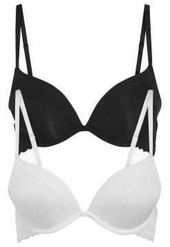 Next Damen CARA PUSH UP PLUNGE BRAS 2 PACK - Push-up BH - Black