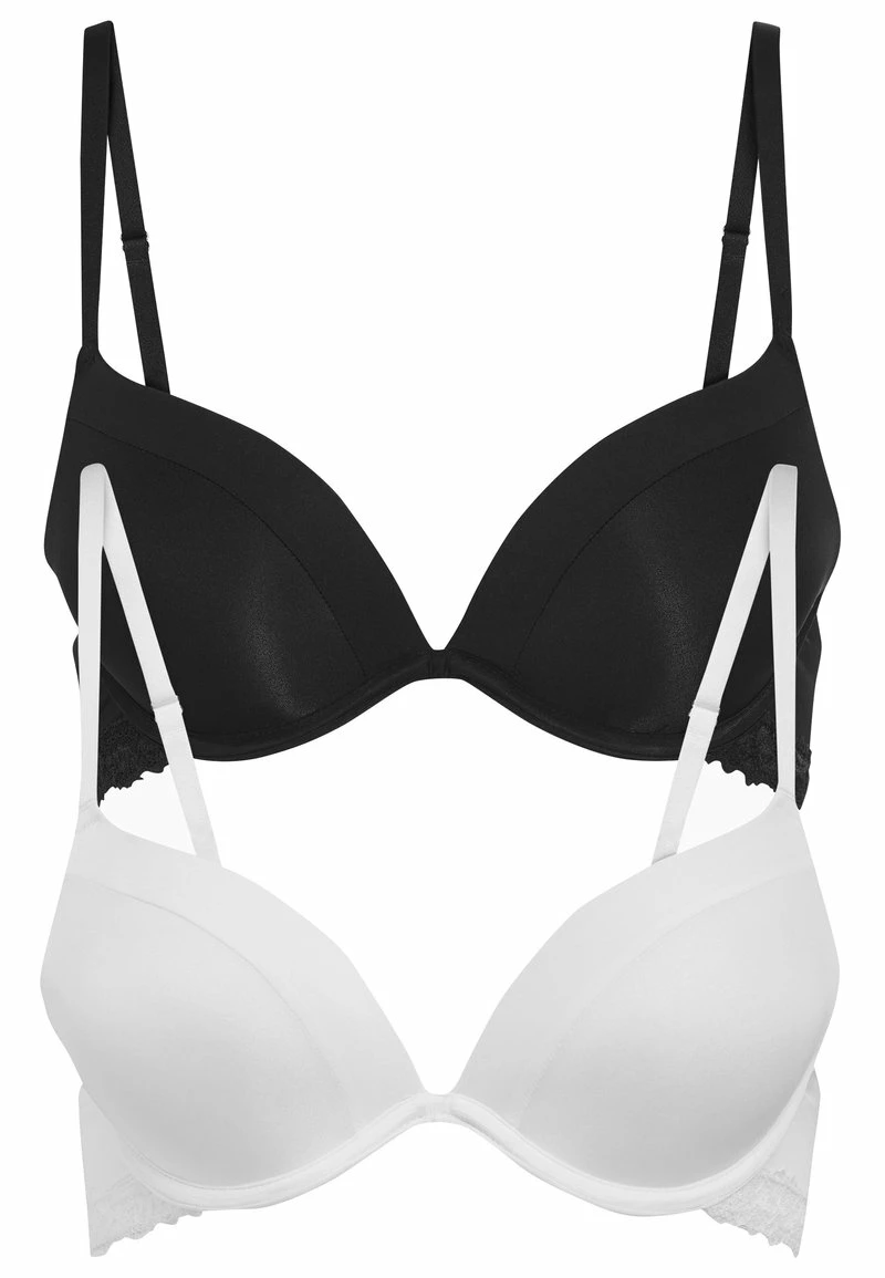 Next Damen CARA PUSH UP PLUNGE BRAS 2 PACK - Push-up BH - Black