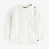 Next Kinder CABLE CREW - Strickpullover - Off-white
