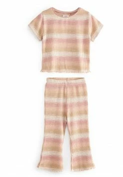 Next Kinder SET - Stoffhose - Pale Pink Stripe