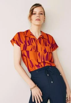 Next Damen CAP SLEEVE UTILITY - Bluse - Orange