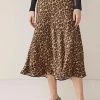 Next Damen Faltenrock - Leopard