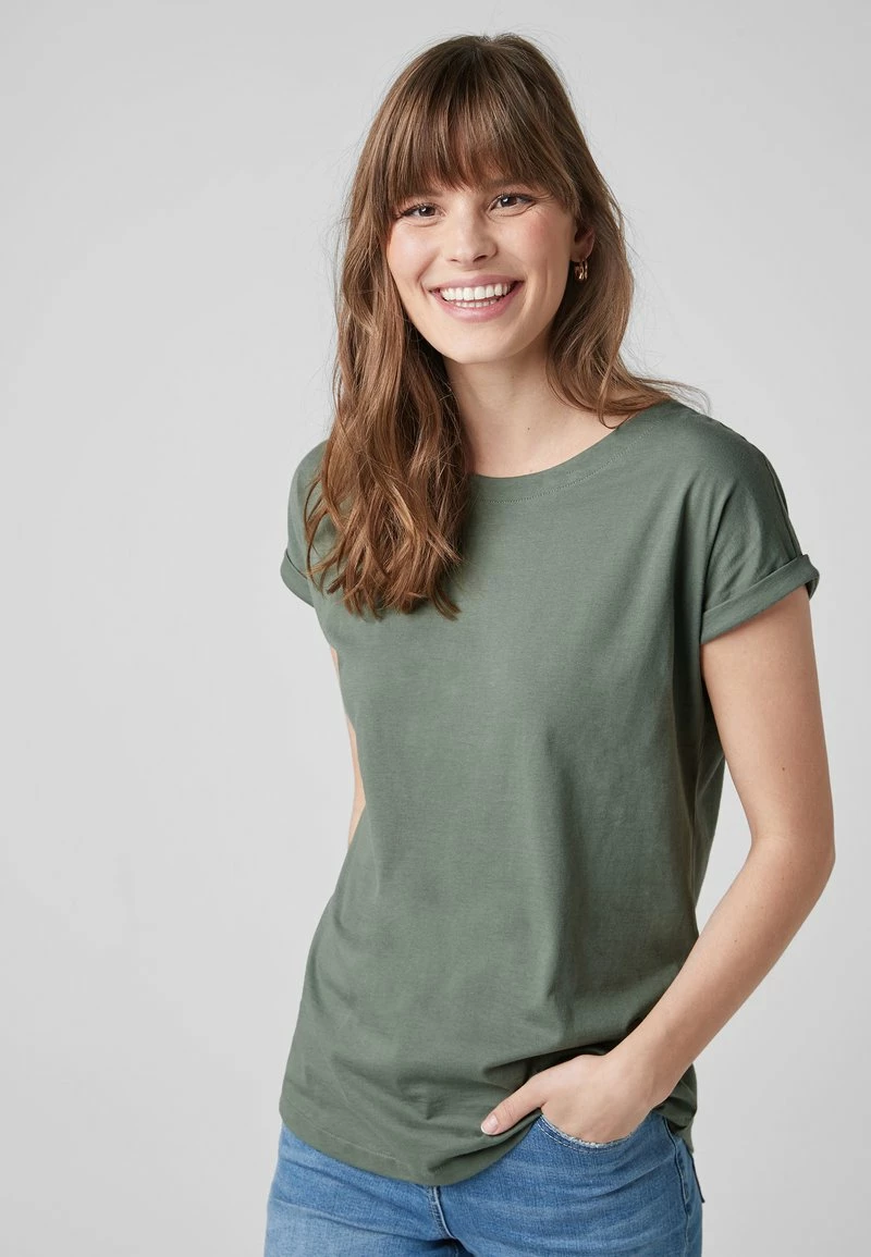 Next Damen T-Shirt Basic - Khaki