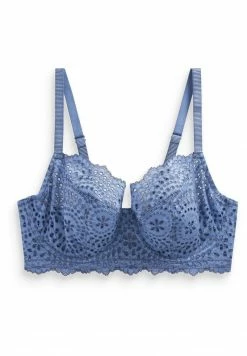 Next Damen BRODERIE LONGLINE - Balconette BH - Navy Blue