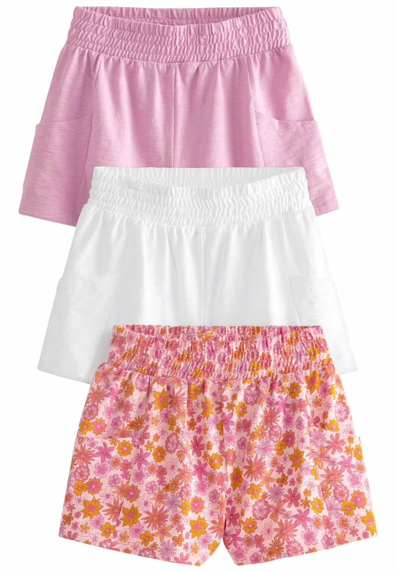 Next Kinder 3 PACK - Shorts - Pink White Fun Swirl Print