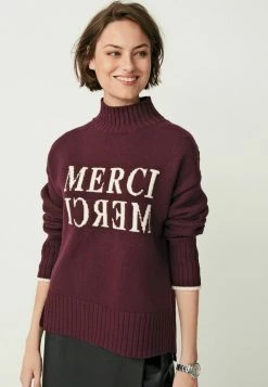 Next Damen HIGH NECK DETAIL - Strickpullover - Red