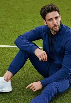 Next Herren ACTIVE SETS - Sweatshirt - Mottled Blue