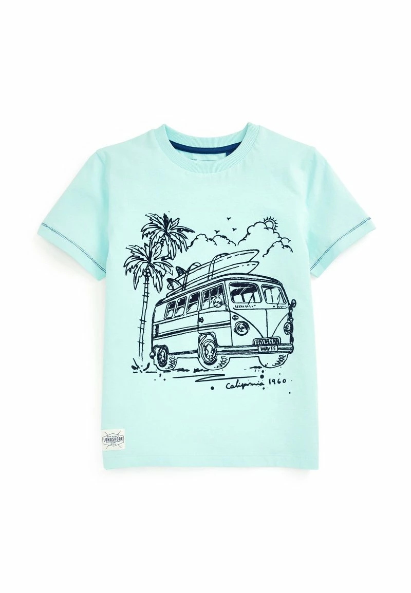 Next SHORT SLEEVE GRAPHIC (3-16YRS) - T-Shirt Print - Light Blue Campervan | Kinder
