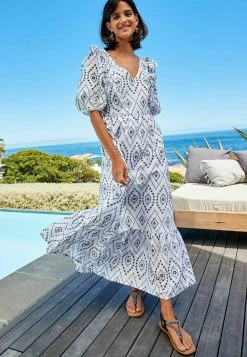 Next Damen Freizeitkleid - White Black