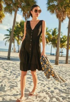 Next Damen Blusenkleid - Black