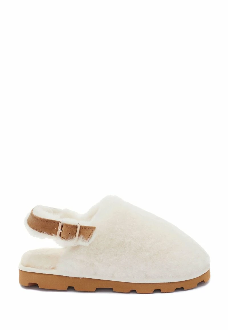 Next Damen Pantolette Flach - Natural Tan