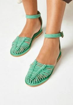 Next Damen Riemensandalette - Green