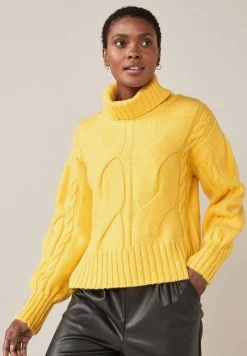 Next Damen Strickpullover - Yellow