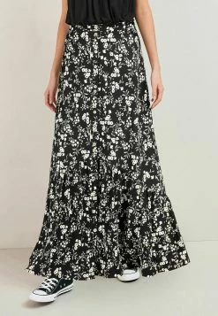 Next Damen Faltenrock - Black