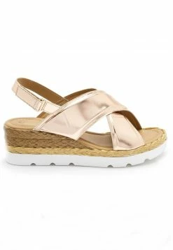Next Damen FOREVER COMFORT CROSS OVER - Espadrille - Rose Gold