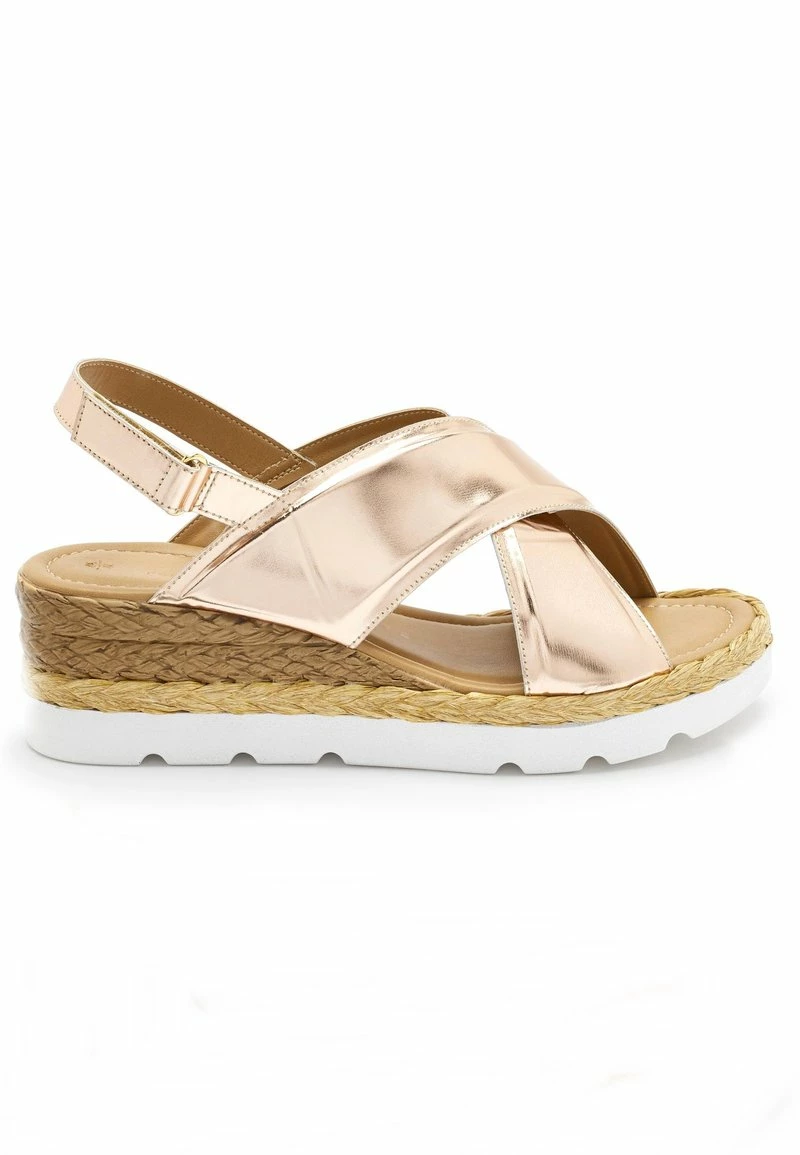Next Damen FOREVER COMFORT CROSS OVER - Espadrille - Rose Gold