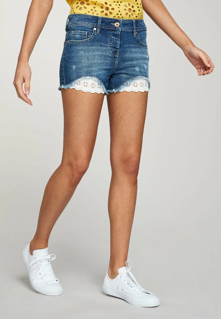 Next Damen Jeans Shorts - Blue Denim