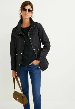 Next Damen GLAM SHOWER - Regenjacke / Wasserabweisende Jacke - Black