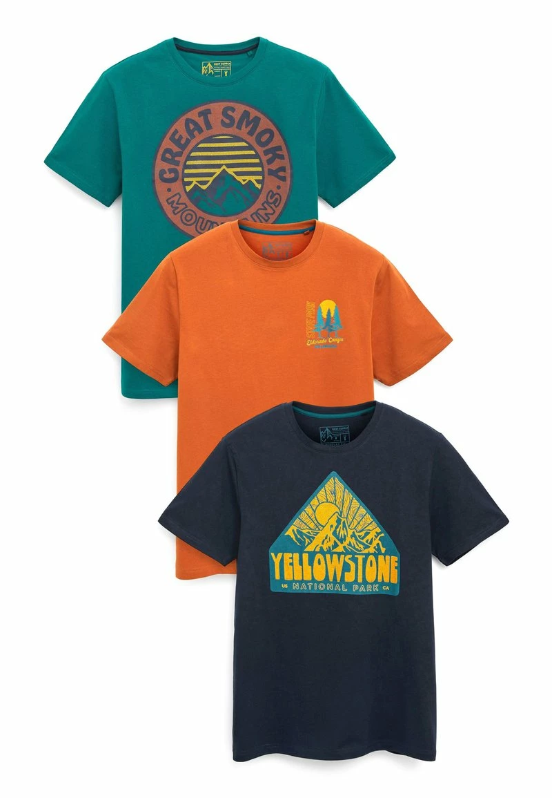 Next Herren 3 PACK - T-Shirt Print - Blue – Bild 6