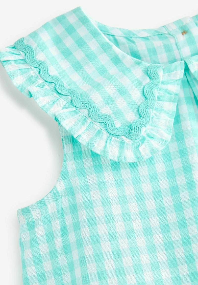 Next Kinder COLLAR - Bluse - Mint Green Gingham – Bild 3