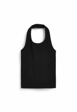 Next Kinder RIB HALTER-NECK - Top - Black