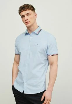Next Herren STRETCH OXFORD TIPPED COLLAR SHORT SLEEVE - Hemd - Blue