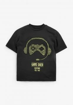 Next Kinder T-Shirt Print - Black