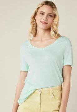 Next SLOUCH - T-Shirt Basic - Aqua Blue | Damen