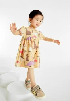 Next Kinder Jerseykleid - Yellow Unicorn