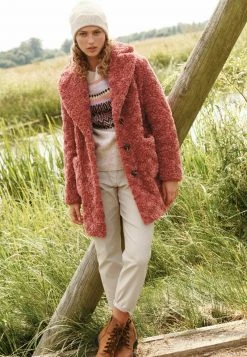 Next TEDDY BORG - Wintermantel - Pink | Damen