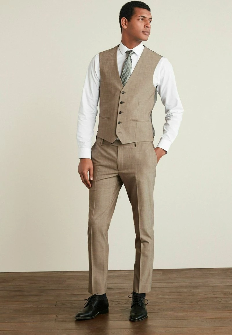 Next Herren BLEND MOTION FLEX - Stoffhose - Taupe – Bild 2