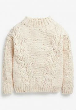 Next Kinder CABLE - Strickpullover - Off White