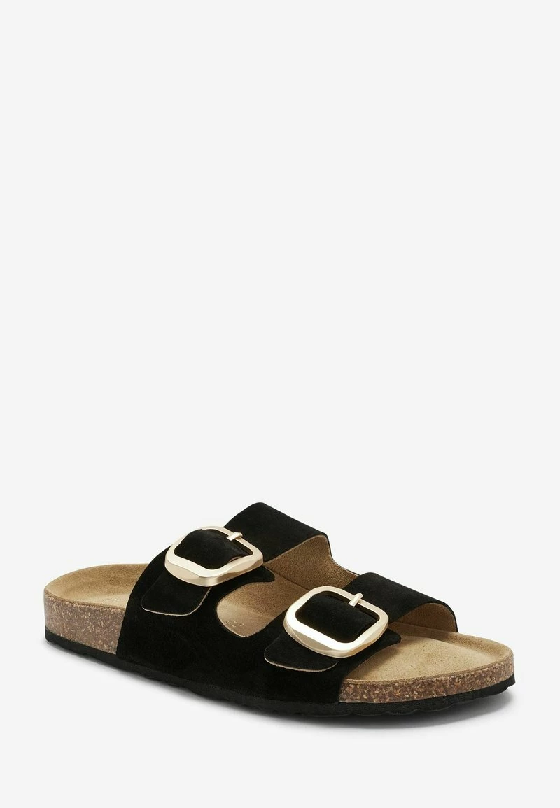 Next Damen DOUBLE STRAP FOOTBED - Pantolette Flach - Black – Bild 2