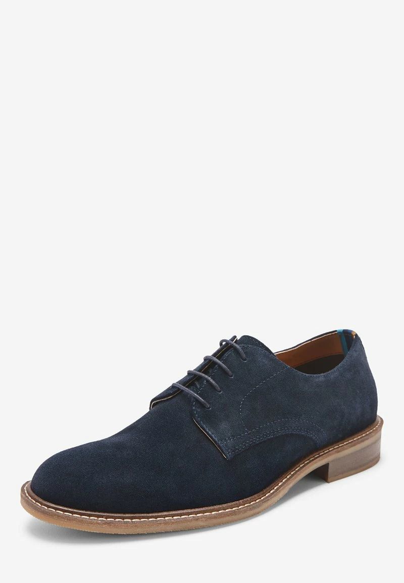 Next NAVY SUEDE DERBY SHOES - Business-Schnürer - Blue | Herren – Bild 3