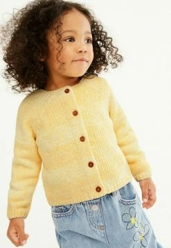 Next Kinder CHENILLE - Strickjacke - Yellow