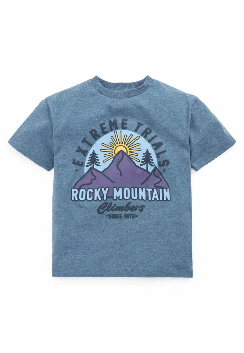 Next Kinder MOUNTAIN GRAPHIC SHORT SLEEVE - T-Shirt Print - Blue